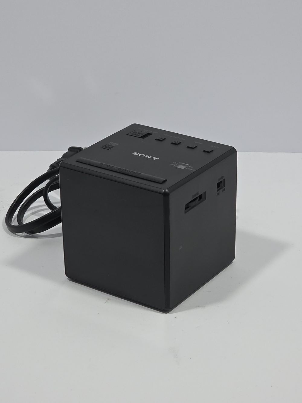 Sony ICF-C1 Black Cube AM/FM Clock Radio Alarm Clock
